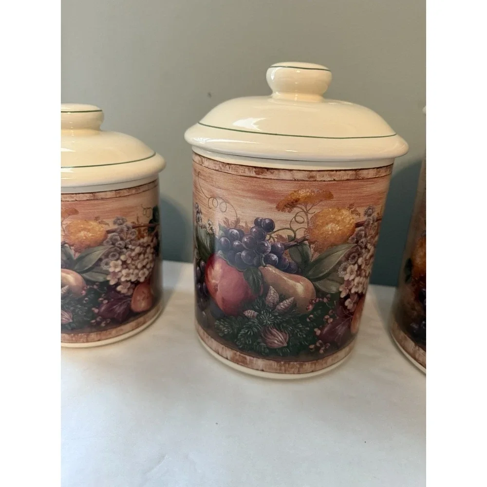 CIC Certified Int.Corporation By Pamela Gladding Set Of 3 Kitchen Storage Cont